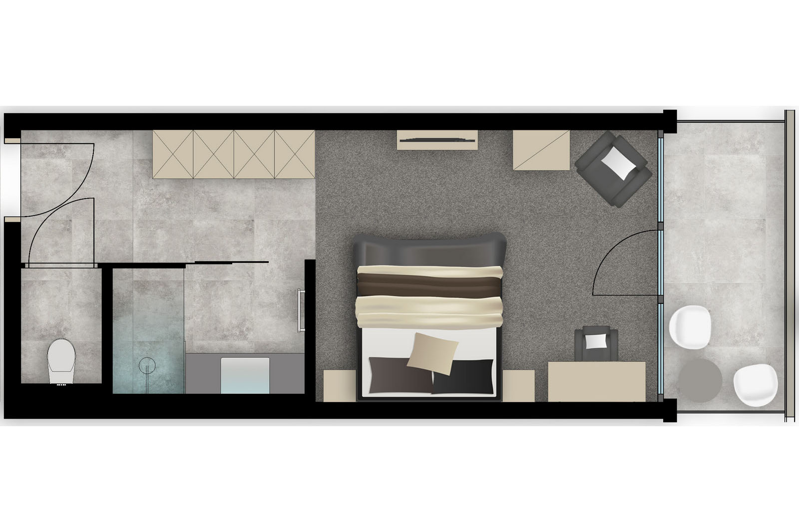 05 Doppelzimmer Deluxe Grundriss